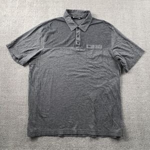 Travis Mathew Polo Shirt Adult Large Gray Short Sleeve Golfing Casual Men's